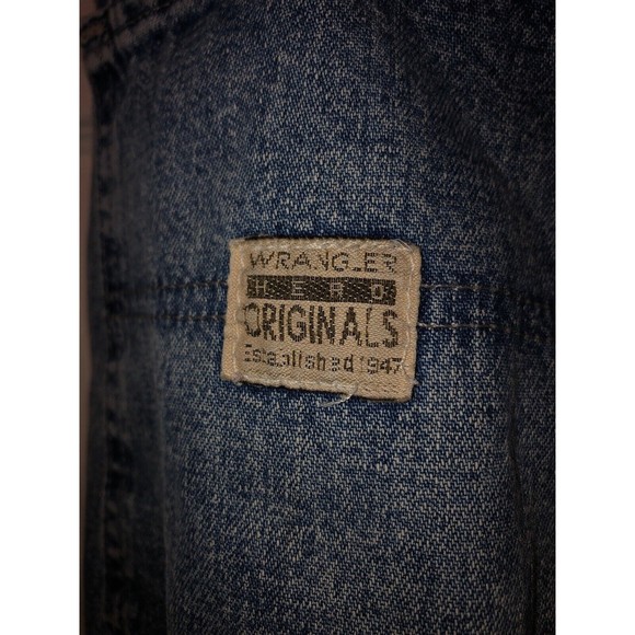 Wranglers originals Jeans 100% Cotton Mens 36x32 94OR0SV Carpenters blue denim - Picture 6 of 12